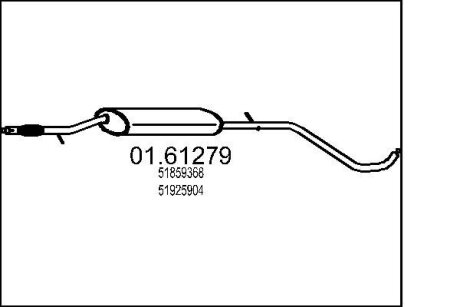 Автозапчасть MTS 0161279