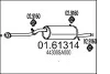 Труба вихлопна koс. SUBARU FORESTER 2.0 0161314