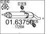 Глушник вихлопних газів (кінцевий) 0163750
