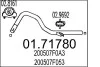Труба вихлопного газу 0171780