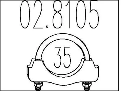 З’єднювальні елементи системи випуску MTS 028105
