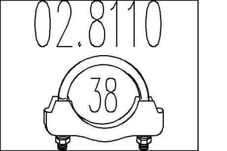 Хомут выхлопной системы MTS 02.8110