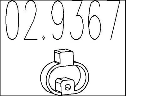 Резиновый крепежный элемент MTS 02.9367
