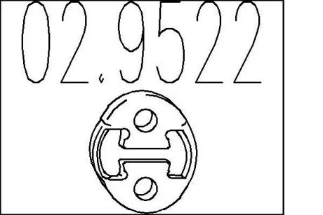 Резиновый крепежный элемент MTS 02.9522
