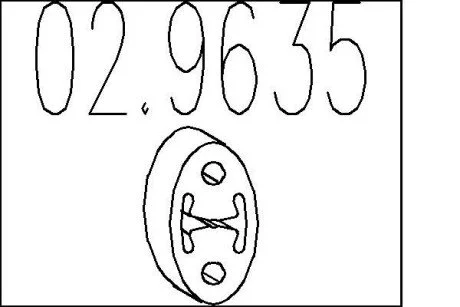 Резиновый крепежный элемент MTS 02.9635