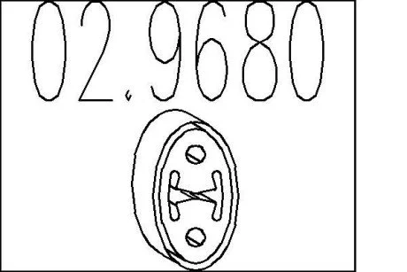Резиновый крепежный элемент MTS 02.9680