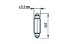C5W 24V 5W SV8,5 11X35  |FESTOON LAMPS|  10шт 17136