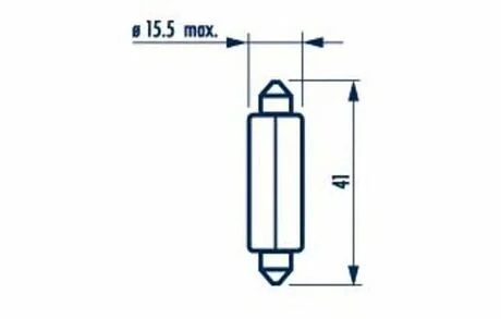 C18W 12V 18W SV8,5 15x41 |FESTOON LAMPS| 10шт NARVA 17512