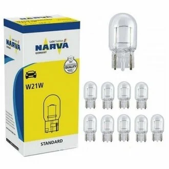 Автолампа W21W 12V 21W W3x16q NARVA 176323000