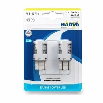К-т світлодіодних ламп W21/5 LED Red NARVA 180094000