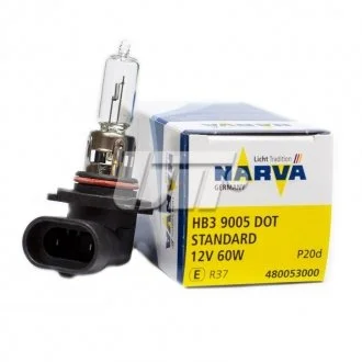 Автолампа HB3 12V 60W P20d NARVA 48005