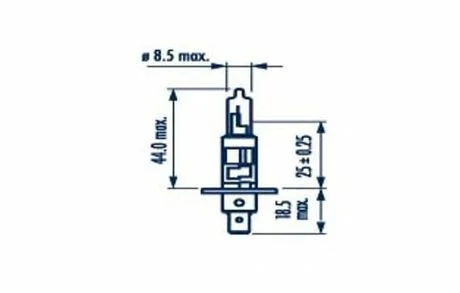 H1 12V 55W P14,5S Blister 1 pc. NARVA 48320