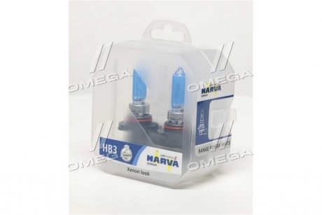 Лампа накаливания TWIN SET Hb3 12v 65w RANGE POWER WHITE (выр-во) NARVA 48625S2 (фото 1)