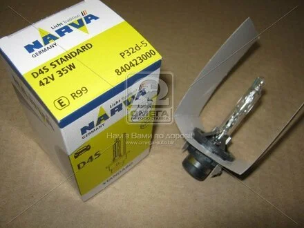 Лампа ксенонова D4S XENON 42В, 35Вт, PK32d-5 NARVA 84042