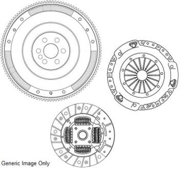 Комплект для переоборудования Laguna II 1.9 dCi 01- (228mm)(сплошной+к-кт сцепления)) National CK10050F (фото 1)