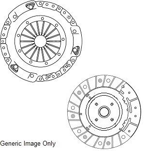 Комплект сцепления Opel CDTi 1.7 Astra H 07-14/ Corsa D 06- (240mm) National CK10268 (фото 1)