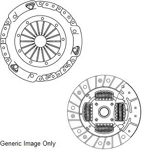 Комплект зчеплення Focus III/C-MAX II/Mondeo IV 1.6 10- (228mm) National CK10406