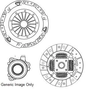 Комплект зчеплення з вижимним DUSTER (HS) 1.6 16V 10-18 (200mm) National CK9797-37
