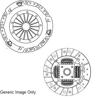 Комплект зчеплення Connect 1.8TDCI 06- (228mm) (під суцільний маховик) National CK9919S