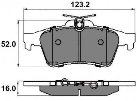 Тормозные колодки зад. Connect/Focus II//Citroen C5/Saab 9-3 01- (ATE) National NP2020