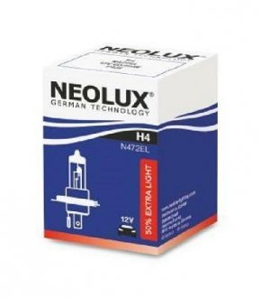 Лампочка 12V H4 60/55W EXTRA LIGHT BOX NEOLUX N472EL