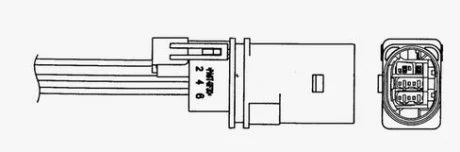 Лямбда-зонд VW Passat B6 1.6 05-10 NGK 0028