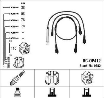 Комплект проводів запалення NGK 0782