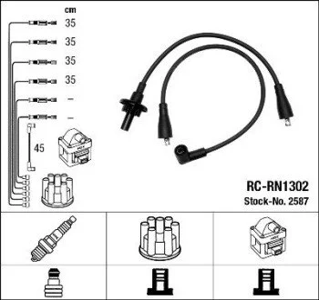 Дроти запалення, набір NGK 2587