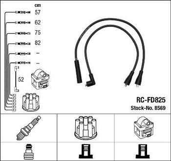 Комплект проводов зажигания NGK 8569 (фото 1)