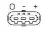 Датчик тиску у впускному колекторі (3 pin) VOLVO S60 II, S80 II, V40, V60 I, V70 III, XC60 I, CITROEN JUMPER II, FORD B-MAX, C-MAX II, ECOSPORT, FIESTA VI, FIESTA VII, FOCUS III 1.0-3.2D 04.06- NGK 93061 (фото 2)