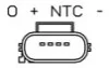 Датчик тиску у впускному колекторі (4 pin) CITROEN JUMPER II, FIAT DUCATO, FORD TRANSIT, TRANSIT TOURNEO, PEUGEOT BOXER 2.2D/2.4D/3.2D 04.06- NGK 94601 (фото 2)