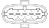 Витратомір повітря (5 pin, модуль) ALFA ROMEO 145, 146, OPEL AGILA, ASTRA G, ASTRA H, ASTRA H CLASSIC, ASTRA H GTC, COMBO TOUR, COMBO/MINIVAN, CORSA B, CORSA C, CORSA C/HATCHBACK 1.0-1.4LPG 11.96- NGK 97257 (фото 2)