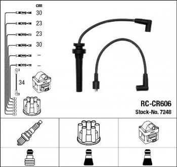 Дроти запалення, набір NGK RCCR606