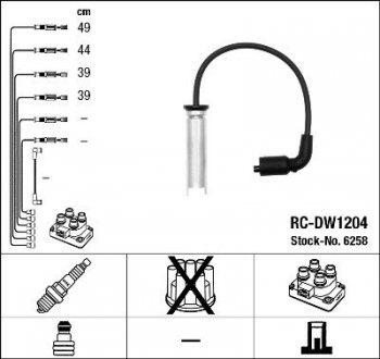 Дроти запалення, набір NGK RCDW1204