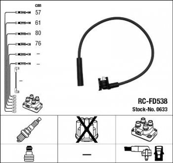 Дроти запалення NGK RCFD538