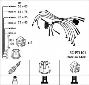 Дроти запалення, набір NGK RCFT1101