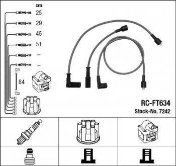 Високовольтні дроти (набір) NGK RCFT634 (фото 1)