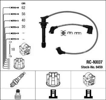 Комплект кабелей высоковольтных NGK RCNX07