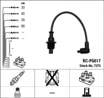 Дроти запалення, набір NGK RCPG617