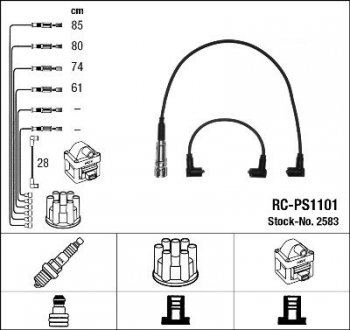 Дроти запалення, набір NGK RCPS1101