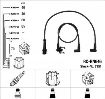 Дроти запалення, набір NGK RCRN646