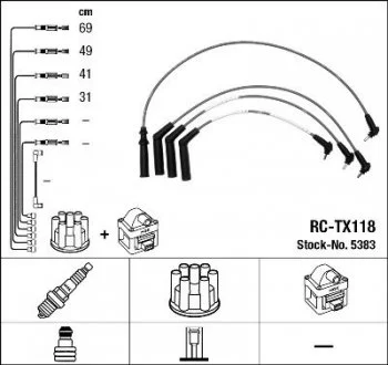 Дроти запалення, набір NGK RCTX118