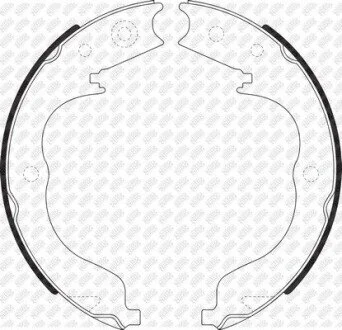 Колодки ручника Mitsubishi/Subaru NiBK FN0625