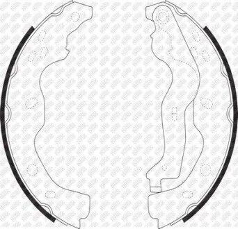 Тормозные колодки барабанные SUZUKI SX-4/FIAT SEDICI NiBK FN0634