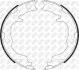 Колодки ручника 170mm*32mm Mitsubishi, Chrysler, Jeep, Dodge NiBK FN23001 (фото 1)