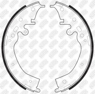 Колодки барабанного гальма NiBK FN2402