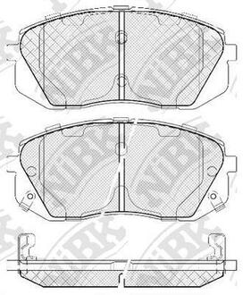 Колодки дискового тормоза NiBK PN0052