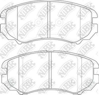 Колодки дискового тормоза NiBK PN0377