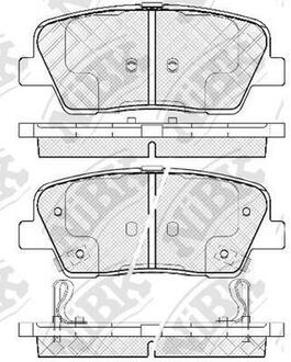 Колодки дискового тормоза NiBK PN0415