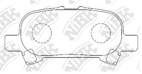 Колодки тормозные дисковые передние NiBK PN0427